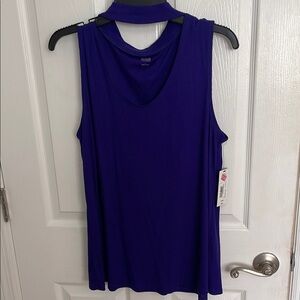 Blue Sleeveless Top